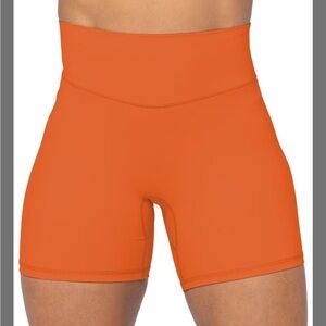 Vibrant Orange Women's Bike Shorts